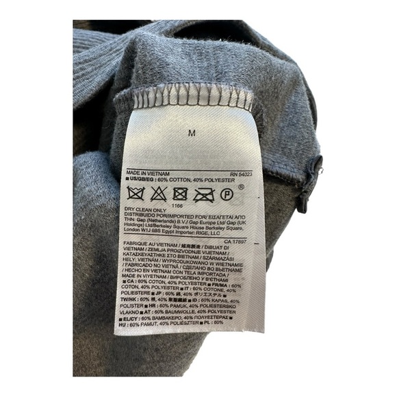 Banana Republic Gray Sleeveless Cowl Turtleneck Ribbed Knit Dress - Size Medium - Picture 9 of 13